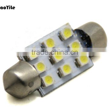 Car accessories festoon 9smd 36mm 3528 LED auto dome lights license plate lights