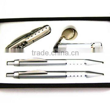 2014 New Style Metal Engraved Gel Pen Set ,Gift Box