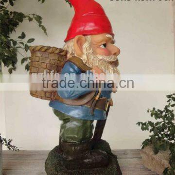 Large-scale resin garden gnome statue for sale