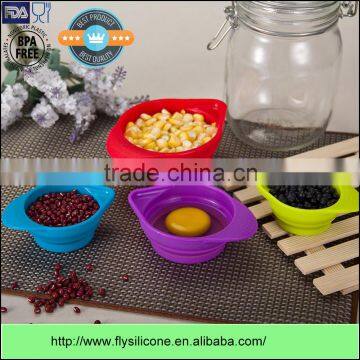 Promotional Gift Wholesale Food Grade Silicone Cute Measuring Cups Set