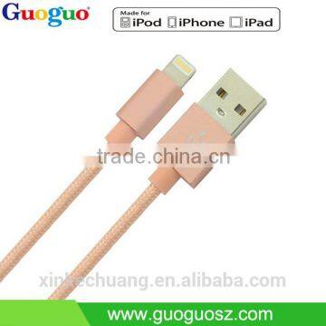 100% Original Nylon Braided 8 Pin C48 iOS9.0 USB Data mfi Cable