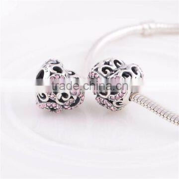 Newest High Quality Heart Shape Design S925 Charm Bead Bracelet photo-3