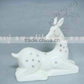 porcelain deer decoration, Christmas deer, Christmas deocration