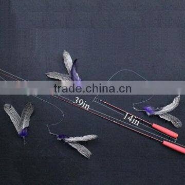 QQPET Wholesale Cheap Cat Toy Funny Fishing Cat Rod Telescoping Cat Teaser Toys photo-5