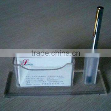 2013 hot sale acrylicplastic pen stand with paper