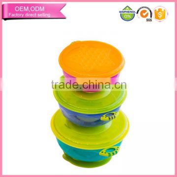 free sample lovely design safe microwaveable suction baby training bowl whoselase