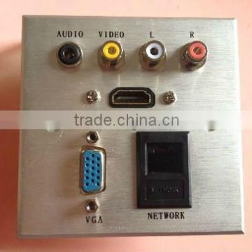 WALL PLATE VGA Female & audio & video & HDMI Female Face plate and wall socket