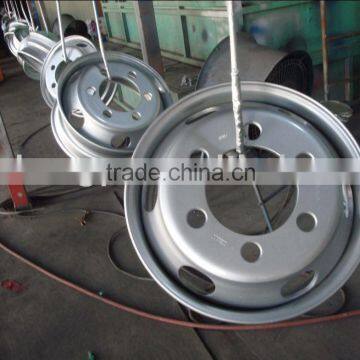 19.5x6.75tubeless steel wheel
