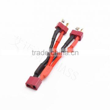 Y- Harness one male two female Parallel T-Plug connector for Lipo RC Battery ESC