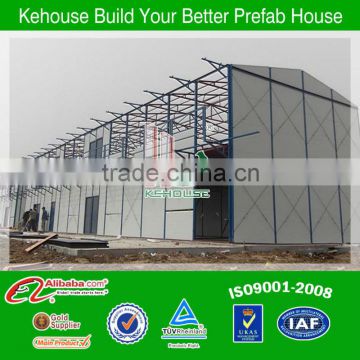 China two-storey prefab steel frame sandwich panel sip house