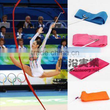 Gym Dance Ribbon Rhythmic Art Gymnastic Streamer with Twirling Rod