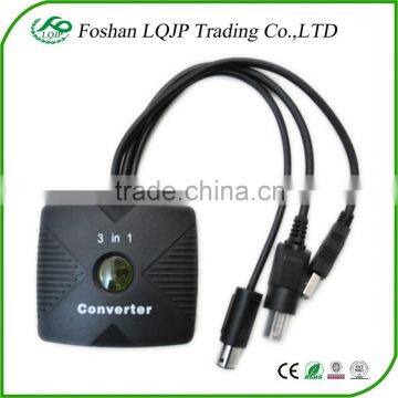 Converter Adapter 3 in 1for PSX for PS2 to for Xbox/PC USB/GameCube Converter Adapter cable for Sony for PS2 Controller