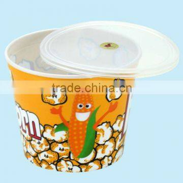 reusable plastic round popcorn bucket