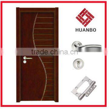 Modern design cheap price interior carved plain door