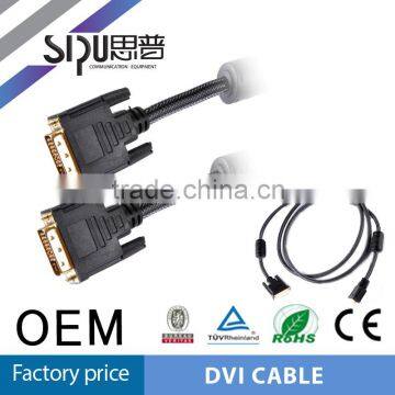 SIPU Copper 1.3v DVI Cable 24+1Pin with Two Ferrite 2m