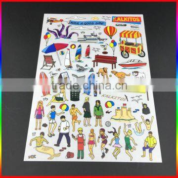 Custom Dry Transfer Cartoon Tattoo Sticker/scratch Sticker Tattoo for Kids photo-3