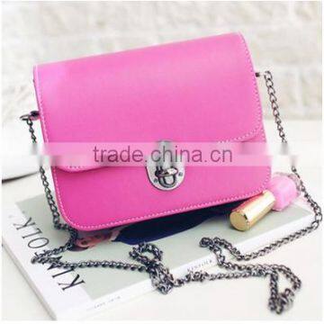Fancy Shoulder Bag Long Chain Handbag Leather for Girls photo-6