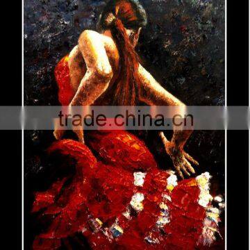 100% handmade high quality impressionist portrait painting dancers