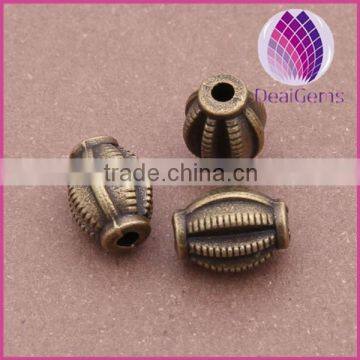 Wholesale 7*9mm drum antique bronze zlloy beads