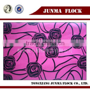 Pink Rose Flower Pattern China Supplier Flocked Fabric Used Clothing in UK London/Texas/Korea