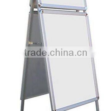 Portable A-Frame Advertising Display Stand with Extra Header