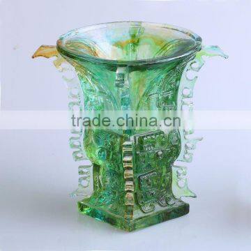 Chinese traditional handcrafts wax-losing liuli arts