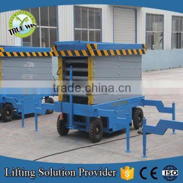 Hydraulic scissor type towable man scissor lift for sale