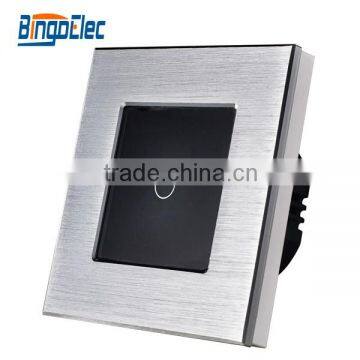 Brushed Aluminum Smart Touch Screen Light Switch photo-3