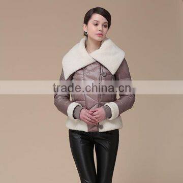 2015 Winter Fashion Woman Wear Jacket With Turn-down Collar photo-4