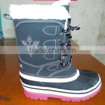 bean boots rubber shell warm fur lining snow boots canadian boots popular rubber boots