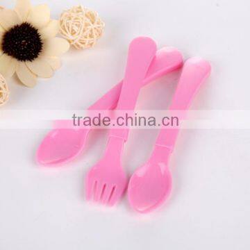 wholesale free sample baby spoon 2015 hot selling baby spoon and fork customized color stainless steel baby spoon