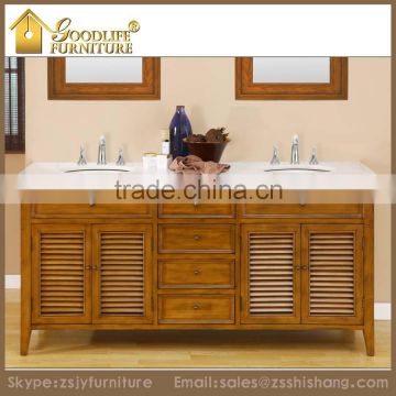 Wholesale Solid Wood Modern Bathroom Cabinet Waterproof