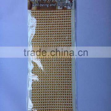 Glitter Self Adhesive Crystal Rhinestone Sticker Sheets photo-2