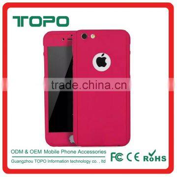 Manufacturer 2 in 1 Glass protect screen Detachable pc combination phone case shockproof combo phone case for iphone 6
