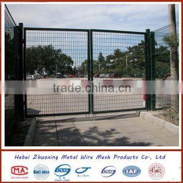 Metal welded wire mesh corrugated steel fence gate