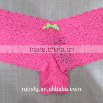 2016 Guangzhou Ruby Fashion Factory Wholesale Pink Lace Free Samples Mature Women Underwear