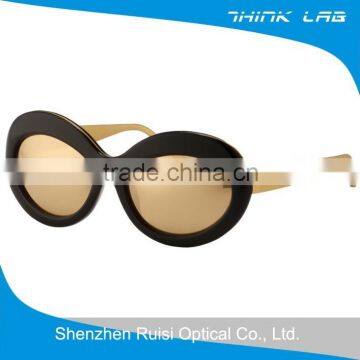 thick frame sunglasses golden lens sunglasses frame