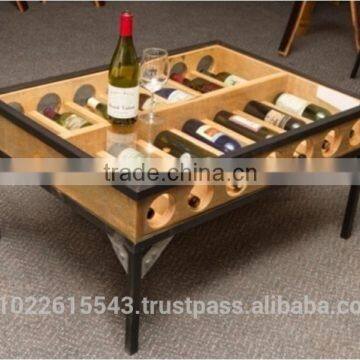 Glass Top Coffee Table,Industrial Coffee Table,French Industrial Coffee Table