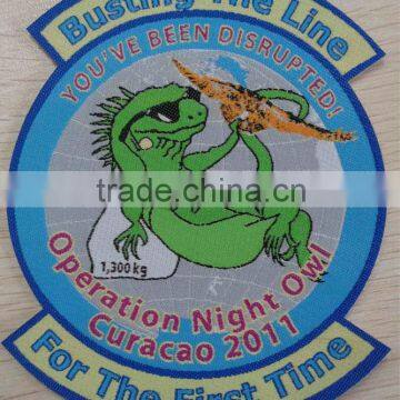 iron on fabric woven patch/badge for garment