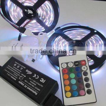 5050 SMD RGB 300 LEDs LED Light Strip Lamp + IR remote + Power Supply