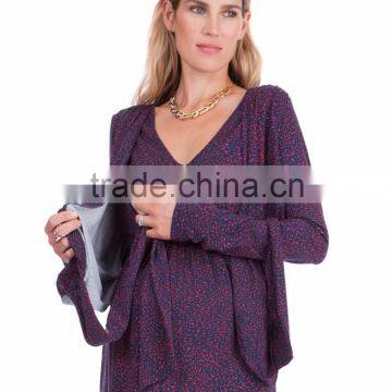 Sexy Slim Long Maternity Dress for Muslim for Spring and Autumn photo-4