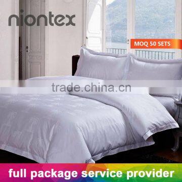 100%Cotton 300TC Sateen Damask Bed Linen Duvet Cover Flat sheet Fitted Sheet Pillowcase