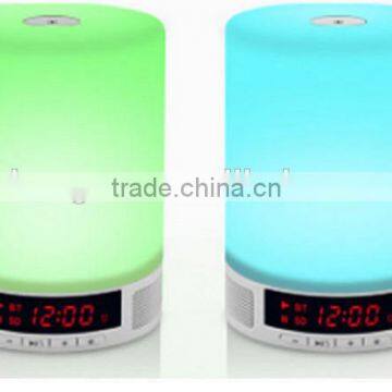 Wireless Bluetooth speaker Nightlight touch led mini portable lamp alarm stereo mini Bluetooth speaker