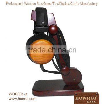 wood craft/wooden headphone stand