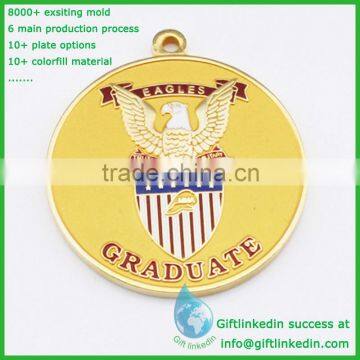 Gold plated medallion/high quality medallion handicraft