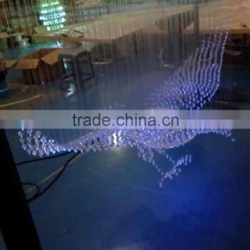 RGB Color Mess & DMX 512 Acrylic Fiber Optic Crystal Chandelier photo-4