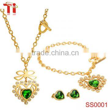 316l stainless steel fashion jewellery necklace, simple gold earring designs for women, indian jewelry set