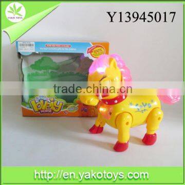 New toys electric horse with light and music