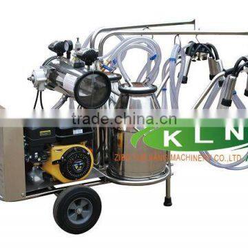 9J series oil and electricity rotary vane vacuum pump trolley milking machine