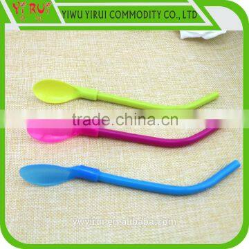 Hotsale plastic soup spoon straw